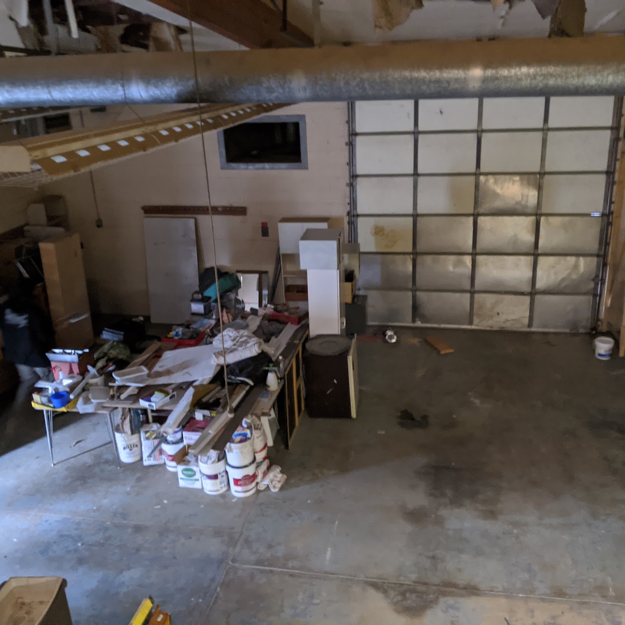 Earlier photograph of the wood shop; not current condition